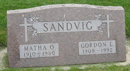 SANDVIG, MATHA O. - Emmet County, Iowa | MATHA O. SANDVIG 