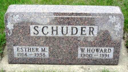 SCHUDER, ESTHER MARIAN - Emmet County, Iowa | ESTHER MARIAN SCHUDER 