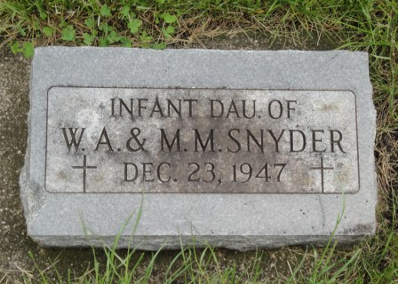 SNYDER, INFANT DAUGHTER - Emmet County, Iowa | INFANT DAUGHTER SNYDER 