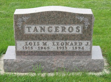 TANGEROS, LOIS M. - Emmet County, Iowa | LOIS M. TANGEROS 