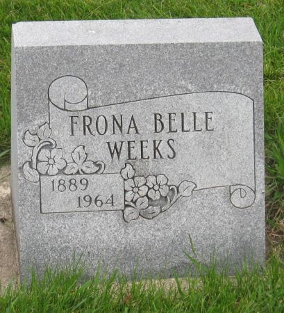 WEEKS, FRONA BELLE - Emmet County, Iowa | FRONA BELLE WEEKS 