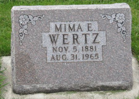 WERTZ, MIMA E. - Emmet County, Iowa | MIMA E. WERTZ 