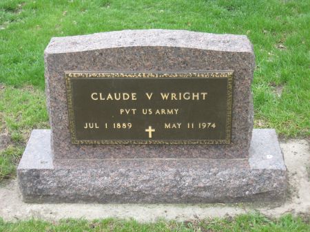 WRIGHT, CLAUDE V. - Emmet County, Iowa | CLAUDE V. WRIGHT 