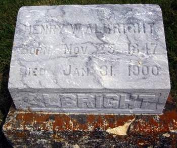 ALBRIGHT, HENRY W. - Fayette County, Iowa | HENRY W. ALBRIGHT 