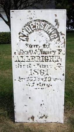 ALLBRIGHT, ANDERSON - Fayette County, Iowa | ANDERSON ALLBRIGHT 