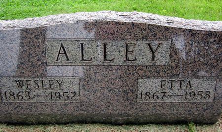 ALLEY, ETTA - Fayette County, Iowa | ETTA ALLEY 
