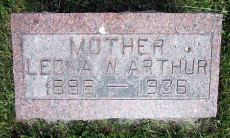 ARTHUR, LEONA W. - Fayette County, Iowa | LEONA W. ARTHUR 