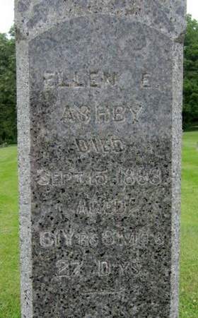 ASHBY, ELLEN E. - Fayette County, Iowa | ELLEN E. ASHBY 