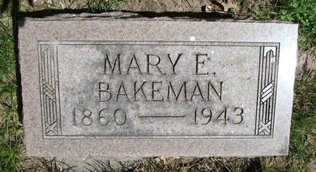 BAKEMAN, MARY E. - Fayette County, Iowa | MARY E. BAKEMAN 