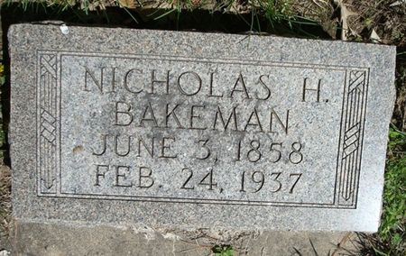 BAKEMAN, NICHOLAS H. - Fayette County, Iowa | NICHOLAS H. BAKEMAN 