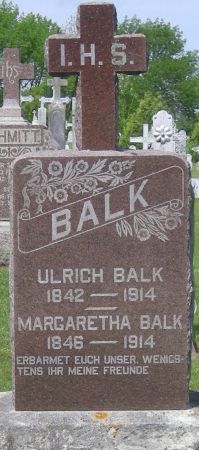 BALK, MARGARETHA - Fayette County, Iowa | MARGARETHA BALK 