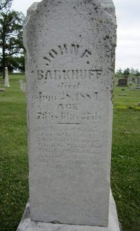 BARKHUFF, JOHN F. - Fayette County, Iowa | JOHN F. BARKHUFF 
