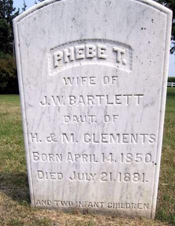 BARTLETT, PHEBE T. - Fayette County, Iowa | PHEBE T. BARTLETT 