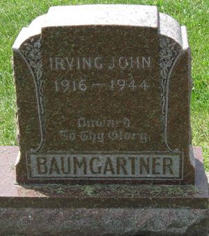 BAUMGARTNER, IRVING JOHN - Fayette County, Iowa | IRVING JOHN BAUMGARTNER 