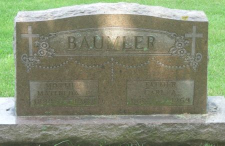 BAUMLER, MATHILDA E - Fayette County, Iowa | MATHILDA E BAUMLER 