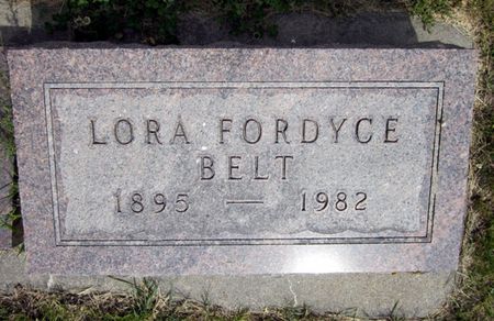 FORDYCE BELT, LORA - Fayette County, Iowa | LORA FORDYCE BELT 