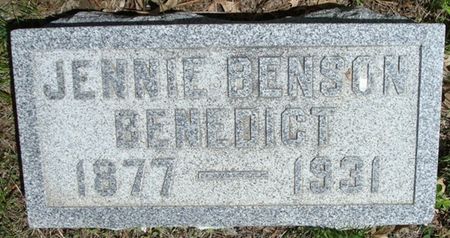 BENEDICT, JENNIE - Fayette County, Iowa | JENNIE BENEDICT 
