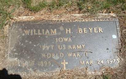 BEYER, WILLIAM H. - Fayette County, Iowa | WILLIAM H. BEYER 