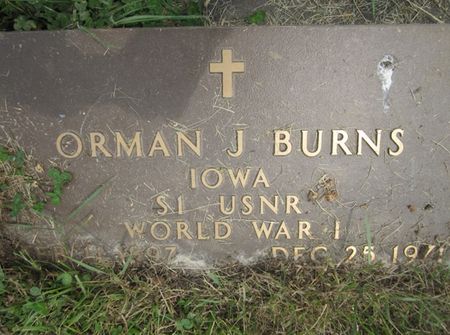 BURNS, ORMAN J. - Fayette County, Iowa | ORMAN J. BURNS 