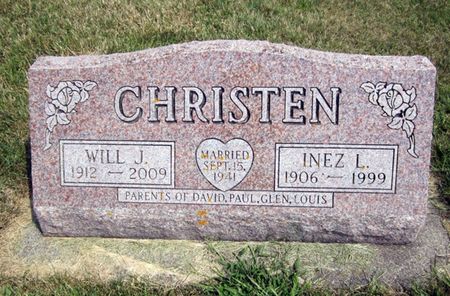 CHRISTEN, WILL J. - Fayette County, Iowa | WILL J. CHRISTEN 