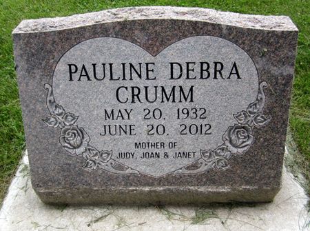 CRUMM, PAULINE - Fayette County, Iowa | PAULINE CRUMM 