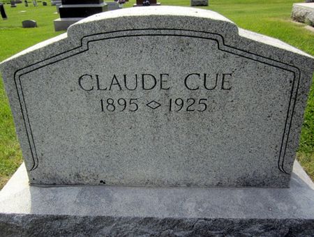 CUE, CLAUDE - Fayette County, Iowa | CLAUDE CUE 
