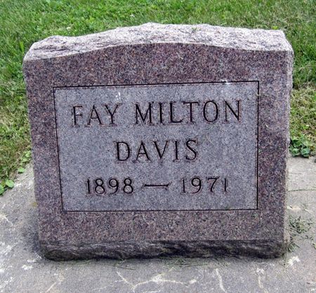 DAVIS, FAY MILTON - Fayette County, Iowa | FAY MILTON DAVIS 