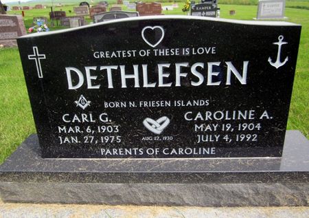 DETHLEFSEN, CARL G. - Fayette County, Iowa | CARL G. DETHLEFSEN 