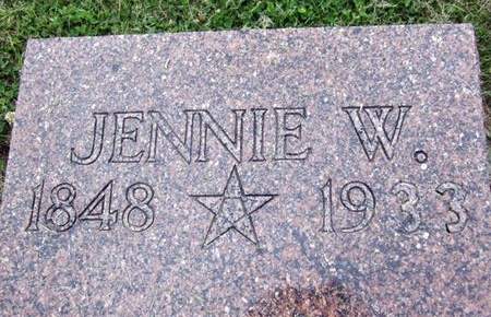 DOOLEY, JENNIE W. - Fayette County, Iowa | JENNIE W. DOOLEY 