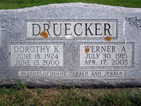 DRUECKER, WERNER A. - Fayette County, Iowa | WERNER A. DRUECKER 