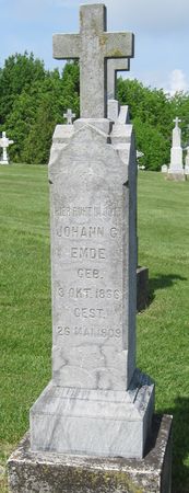 EMDE, JOHANN G - Fayette County, Iowa | JOHANN G EMDE 