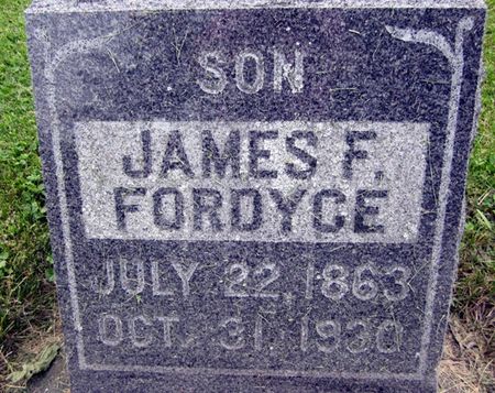 FORDYCE, JAMES F. - Fayette County, Iowa | JAMES F. FORDYCE 