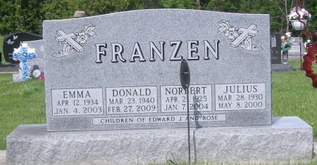 FRANZEN, EMMA - Fayette County, Iowa | EMMA FRANZEN 