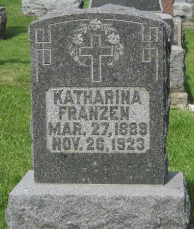 FRANZEN, KATHARINA - Fayette County, Iowa | KATHARINA FRANZEN 