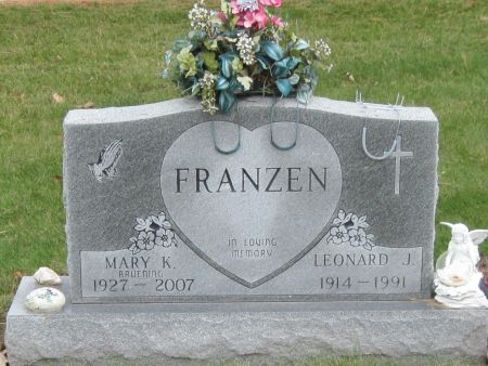 FRANZEN, MARY K - Fayette County, Iowa | MARY K FRANZEN 