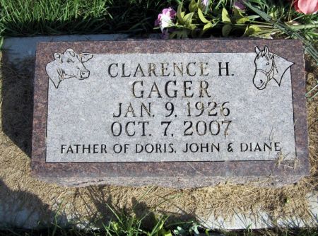 GAGER, CLARENCE H. - Fayette County, Iowa | CLARENCE H. GAGER 