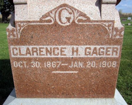 GAGER, CLARENCE H. - Fayette County, Iowa | CLARENCE H. GAGER 