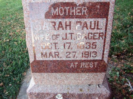 GAGER, SARAH - Fayette County, Iowa | SARAH GAGER 