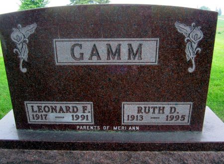 GAMM, LEONARD F. - Fayette County, Iowa | LEONARD F. GAMM 