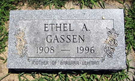 GASSEN, ETHEL - Fayette County, Iowa | ETHEL GASSEN 
