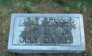 GERBER, LENA - Fayette County, Iowa | LENA GERBER 