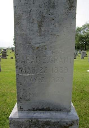 GRANT, SARAH ELIZABETH - Fayette County, Iowa | SARAH ELIZABETH GRANT 