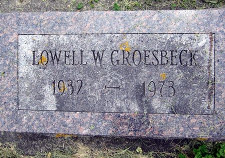 GROESBECK, LOWELL W. - Fayette County, Iowa | LOWELL W. GROESBECK 