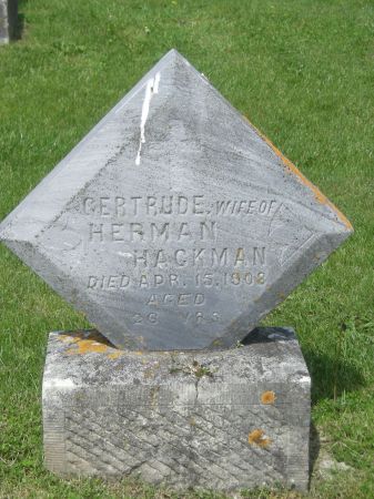 HACKMAN, GERTRUDE - Fayette County, Iowa | GERTRUDE HACKMAN 