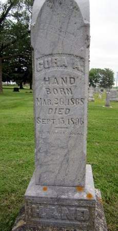 HAND, CORA - Fayette County, Iowa | CORA HAND 