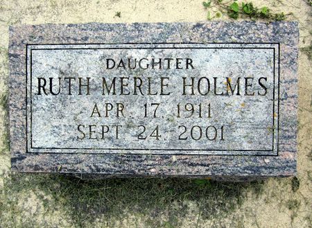 HOLMES, RUTH MERLE - Fayette County, Iowa | RUTH MERLE HOLMES 