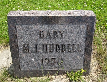 HUBBELL, BABY M. J. - Fayette County, Iowa | BABY M. J. HUBBELL 