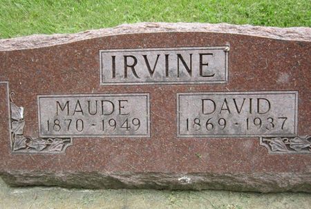 IRVINE, MAUDE - Fayette County, Iowa | MAUDE IRVINE 