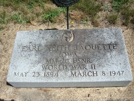 JAQUETTE, EARL KEITH - Fayette County, Iowa | EARL KEITH JAQUETTE 