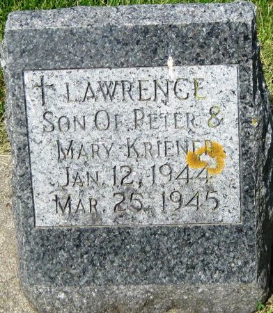 KRIENER, LAWRENCE - Fayette County, Iowa | LAWRENCE KRIENER 